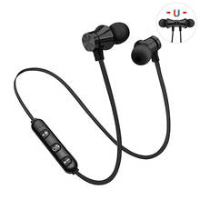 Magnetic Wireless Earphone Stereo Music Bluetooth-compatible Headset Neckband Sport Earbuds Mic For iPhone Xiaomi Huawei 2024 - buy cheap