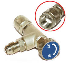 Liquid Safety Valve R410A R22 Air Conditioning Refrigerant 1/4 " 5/16" Safety Adapter Copper Flow Control Valves 2024 - buy cheap