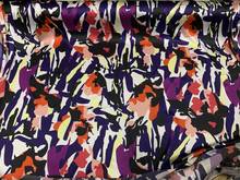 European and American Geometric Camouflage Printing Silk Fabric Mulberry Silk Stretch Satin Cheongsam Dress Silk Scarf Fabric 2024 - buy cheap