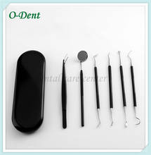 Kit ferramentas para raspar tártaro dos dentes, 6 peças de aço inoxidável ferramenta de dentistas conjunto para clareamento dos dentes 2024 - compre barato