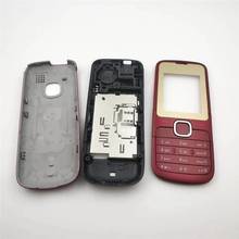 Funda completa para teléfono móvil Nokia C2 C2-00, cubierta de batería, marco de puerta con teclado en inglés 2024 - compra barato