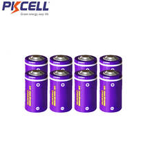 Pkcell-bateria de lítio er14250m, 8 peças, pilhas aa, 1/2 v e 3.6 mah, alta taxa de descarga, para alarme de construção 2024 - compre barato