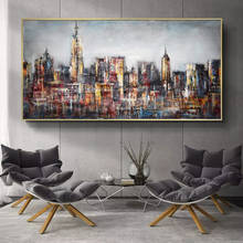 Abstract City Landscape Wall Art Canvas Prints Modern Pop Wall Graffiti Art Paintings Decorative Pictures For Living Room Decor 2024 - buy cheap