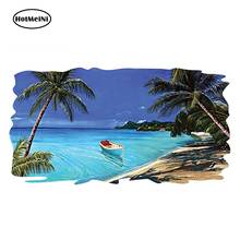 HotMeiNi-calcomanía de 13cm x 7cm para remolque, autocaravana, Camper, playa, escena Tropical, Océano, gráfico, 3D pegatina, estilo 2024 - compra barato