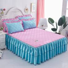 3 Pcs Bed Sheet Set Bed Skirt Thickened Double Lace Bed European Style Bedspread Queen Size Bed Sheets Set Fitted Sheet Full 2024 - buy cheap