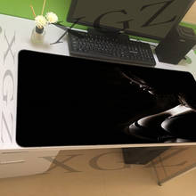 XGZ-alfombrilla de ratón de gran tamaño para ordenador, tapete de mesa con bloqueo CS GO Dota, con fondo negro, chica Sexy 2024 - compra barato