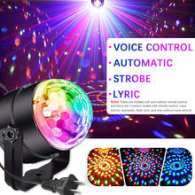 LED Night Light Ball Lamp Voice Control Lamp Rotating Disco Ball Laser Light Projector Colorful Lamp Party RGB  DJ Stage Lights 2024 - buy cheap