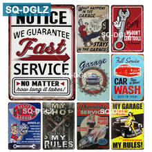 [SQ-DGLZ] Garage Metal Sign Vintage Tin Sign SERVICE Decor Plaque Crafts Home Decor Painting Art Poster 2024 - buy cheap