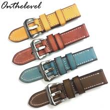 Onthelevel-accesorios para reloj, correa de cuero con hebilla, para Panerai, 4 colores, 20mm, 22mm, 24mm 2024 - compra barato