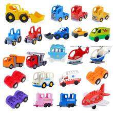 DIY Big Size Building Blocks Accessories Car Truck Plane Motorcycle Vehicle Bricks Compatible Brands Parts Kids Toys Gift 2024 - buy cheap