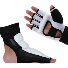 Taekwondo Palm Foot Protector Guard Karate Hand Foot Gloves Guard Kickboxing Boot Palm Ankle Protect Suit Gear High Quality 2024 - buy cheap