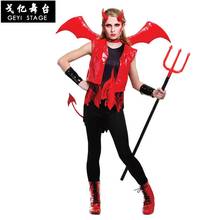 Cosplay Film Halloween Party Clothing Devil Ghost Fire Kid Red Angel of Hell Fire Halloween Costumes for Girl Boy 2024 - buy cheap