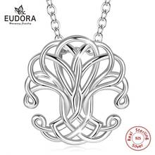 Женская серебряная подвеска Eudora, подвеска на шею из серебра и дерева, с узлом, 925 пробы, D234 2024 - купить недорого