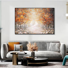 Canvas Prints Painting Abstract Autumn Forest Picture Landscape Wall Art Decorative Poster for Living Room Home Decor Cuadros 2024 - buy cheap