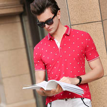 Men's polos Tops 2020 Summer Printed POLO shirt Short Sleeve Male Clothing 2024 - buy cheap