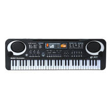 61 Ключи черный цифровой музыки электронная клавиатура ключ доска электрическое фортепиано для детей подарок музыкальный инструмент 2024 - купить недорого