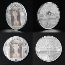 Jesus Christ Religion Belief Silver Plated Commemorative Coin Fraternity World Souvenir Art Metal Collection Gift 2024 - buy cheap