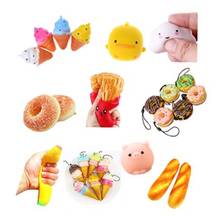 Kawaii Squishy Mini Small Cloud/pig/Donut/banana Soft squeeze Press Slow Rising Phone Strap Bread Cake Kid Toy Ushihito 1pc 2024 - buy cheap