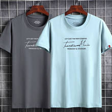 2021 Summer Men's T Shirt Casual Printed Tshirt Short Sleeve Men T-shirt  Women's Funny Cotton Tee Plus Size S 6XL Men Clothes 2024 - купить недорого