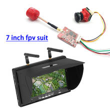 5.8G 40CH 7 Inch FPV Monitor 800x480 Build-in Battery with 800mw transmitter and Starlight HDR OSD 1200TVL fpv camera for RC 2024 - buy cheap