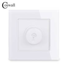 COSWALL Dimmer Regulator For Dimmable LED Lamp / Incandescent Bulb Glass Panel Wall Light Switch 3~200W Brightness Adjustable 2024 - buy cheap