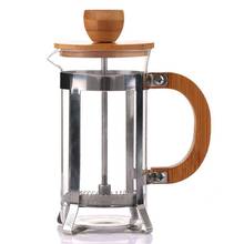 HOT-French Press Eco-Friendly Bamboo Cover Coffee Plunger Tea Maker Percolator Filter Press Coffee Kettle Pot Glass Teapot 2024 - buy cheap