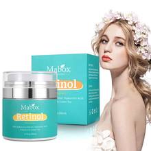 Mabox Retinol Moisturizer Face Cream Vitamin E Collagen Retin Anti Aging Wrinkles Acne Hyaluronic Acid Serum 2024 - buy cheap