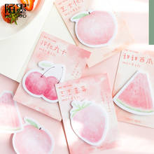 30 Sheets/pad Fresh Fruits Kawaii Memo Pad Sticker Self-stick Note Notepad Marker Planner Stationery For Office School Supply 2024 - buy cheap