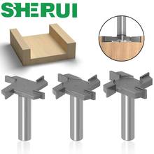 1pc 1/2"12mm Shank 4 Edge T Type Slotting Cutter Woodworking Tool Router Bits For Wood Industrial Grade Milling Cutter Slotting 2024 - buy cheap