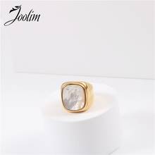 Joolim High End  Big Shell Stainless Steel Rings Jewelry Wholesale 2024 - buy cheap