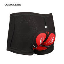 COMAXSUN-ropa interior de ciclismo para hombre, pantalones cortos deportivos para bicicleta de montaña, mallas de compresión acolchadas 5D 2024 - compra barato