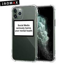 Jaomax Soft Silicon Shockproof Social Media Phone Case For iPhone 11 7 6 8 Plus Pro MAX Xs 5S SE Cover 2024 - buy cheap