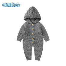 Baby Rompers Clothes Spring Autumn Casual Hooded Long Sleeve Newborn Boys Girls Sweaters Jumpsuits One Pieces Toddler Infant Top 2024 - buy cheap