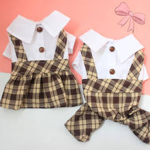 Couple Dog Clothes Plaid Puppy Pet Jumpsuit 2022 New Arrival Pets Clothing for Small Medium Dogs Coat Costume Ropa Perro York 2024 - buy cheap