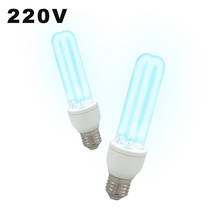 253.7nm High Ozone Ultraviolet Sterilizing Lamp Bulbs E27 UVC Disinfection Bulbs AC220-240V 15W UV-C Light Bulb for Living Room