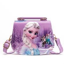 Disney princess children pu messenger bag girl Frozen Elsa shoulder bag Sofia handbag kid fashion shopping bag gift 2024 - buy cheap