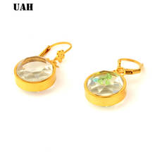 UAH Jewerly Fashion Vintage Full Crystal Crescent Stud Earrings Earring For Woman New 2019 Christmas Gift Wholesale 2024 - buy cheap