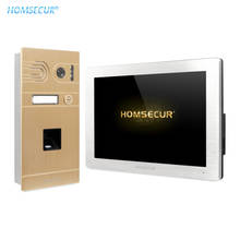 Homsecur 7 "mãos-livres ahd vídeo & áudio campainha inteligente com câmera de impressão digital BC061HD-G 2024 - compre barato