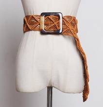 Women's runway fashion knitted Cummerbunds female Dress Corsets Waistband Belts decoration wide belt R1856 2024 - buy cheap