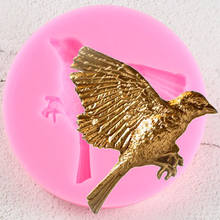 3D Птицы, силиконовая фотоформа для выпечки, шоколада, конфет, полимерная глина, ювелирные изделия, форма для кекса, Топпер 2024 - купить недорого