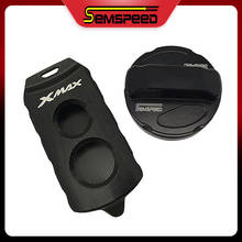 SEMSPEED бензиновый топливный бак с наполнителем для бензина, крышка для ключа, чехол для Yamaha XMAX 125 XMAX 250 XMAX 300 XMAX 400 2020 2024 - купить недорого