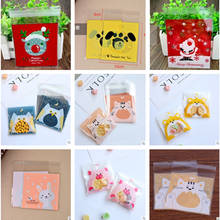 20Pcs Cute Cartoon Animals Cookie Candy Bag Self-Adhesive Plastic Bag For Wedding Birthday Party Biscuits Baking Gift Packaging 2024 - buy cheap