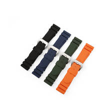 22mm 24mm Thicken Black Gray Green Orange Silicone Rubber watch band Replace for PAM for Iwc strap Watchband Bracelet tools DIY 2024 - buy cheap