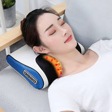 Neck Massager Roller Cervical Spine Massager Waist Shoulder Back Electric Multifunction Massage Pillow Chair Full Body Cushion 2024 - buy cheap