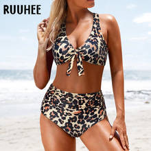 Ruuhee-biquíni push up feminino, roupa de banho de cintura alta com bojo, 2021 2024 - compre barato