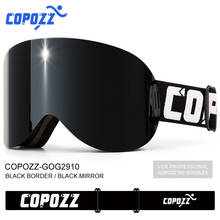 COPOZZ-Gafas de esquí para hombre y mujer, lentes de estabilidad magnética fuerte, protección UV400 antiniebla, gafas de esquí y Snowboard 2024 - compra barato