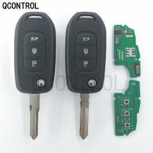 QCONTROL 3 Buttons Flip Remote Key for Renault Kadjar Captur Megane 3 Symbol 2013-2017 433MHz CWTWB1G767  PCF7961 4A Chip 2024 - buy cheap