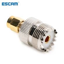 ESCAM Hot Sale UHF  Female to SMA Male Plug Connector Coaxial Adapter 2024 - buy cheap