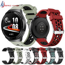 Pulseira esportiva de silicone, pulseira para relógio huawei gt 2e, original, substituição de pulseiras de 22mm 2024 - compre barato