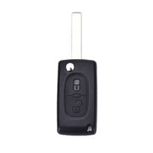 Replacement 2 Button Remote Flip Folding Key Fob Case Shell Blade For PEUGEOT 307 308 107 207 407 New 2024 - buy cheap